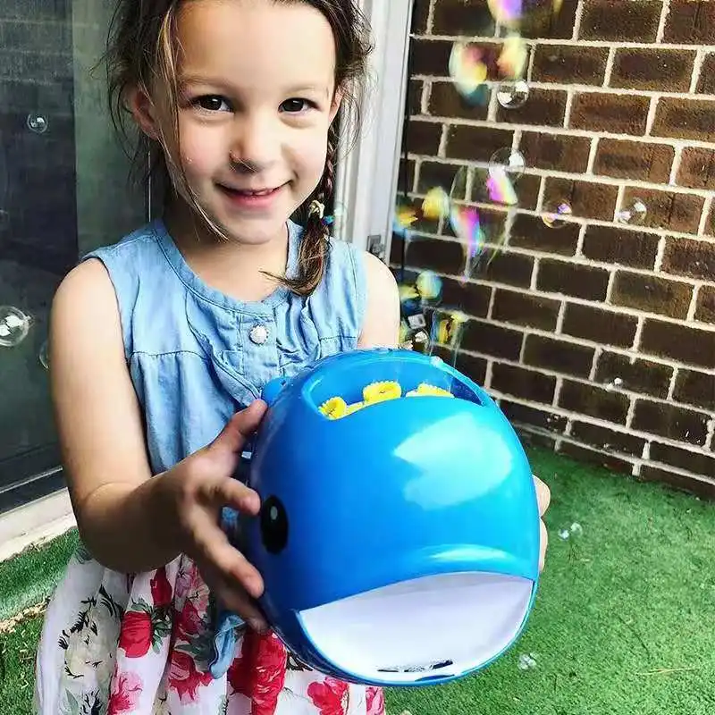 

Whale bubble machine summer outdoor automatic bubble blower children's electric bubble water toys