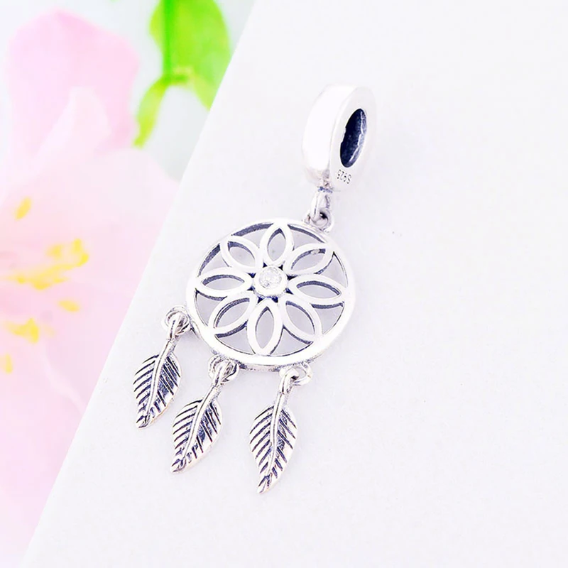 Браслет ручной работы Ловец снов из серебра 925 пробы | Украшения и аксессуары