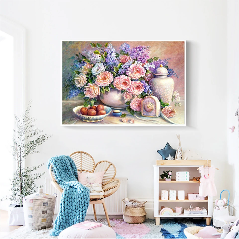 Раскраска по номерам для взрослых AZQSD акриловая краска сделай сам раскрашивания