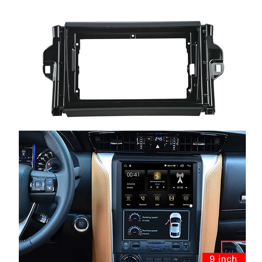 10 1 дюймовый автомобильный комплект обшивки Fascia Для TOYOTA FORTUNER 2015 2019 двойная Din