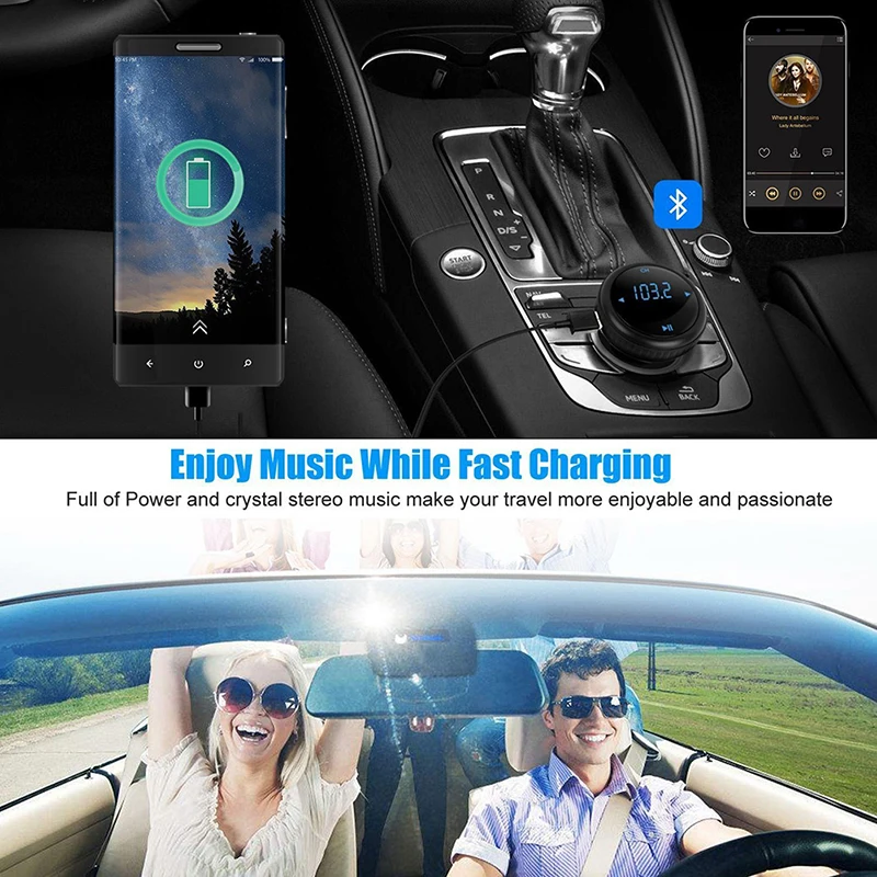 Лидер продаж Автомобильный MP3 плеер Bluetooth FM передатчик автомобильный комплект