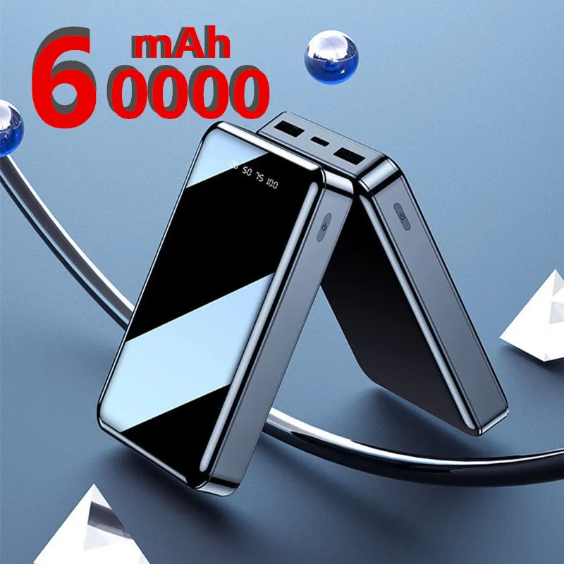 Mini Power Bank 60000mAh USB Charging Portable Charger External Battery Pack For Xiaomi mi 8 iPhone 11 pro Samsung S8 Poverbank | Мобильные