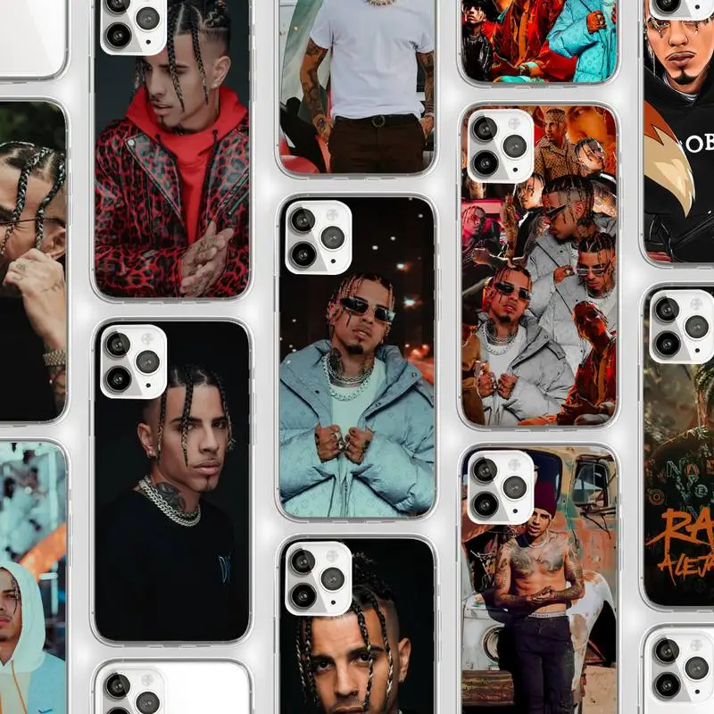 

Rauw Alejandro Rapper Phone Case Transparent soft For iphone 12 11 13 7 8 6 s plus x xs xr pro max mini