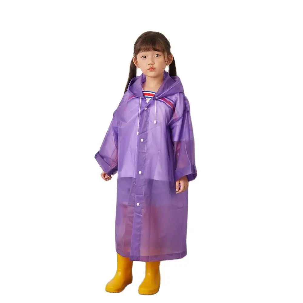 

Children's Raincoat Boys and Girls Baby Raincoat Translucent Eva Fashion One-Piece Poncho toddler rain coat