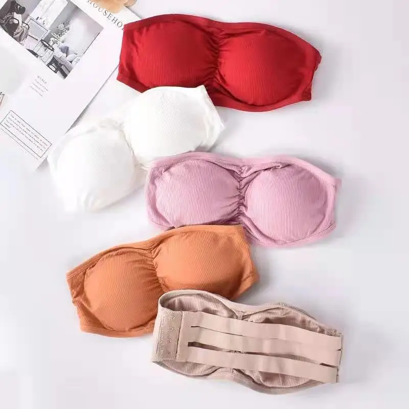 

Бюстгальтер для девочек, детский Топ без бретелек, укороченный топ для подростков, сексуальное нижнее белье для подростков, закрытая грудь ...