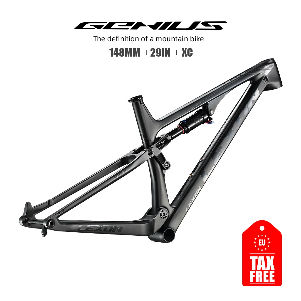 2022 LEXON frame полная подвеска 29er 21-дюймовые рамы для горного велосипеда BB92 карбоновая