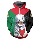 IFPD, мужская толстовка с капюшоном, свободная от Палестины, с 3D принтом, с длинным рукавом, с капюшоном, война, мир, Повседневный, унисекс, пуловер большого размера