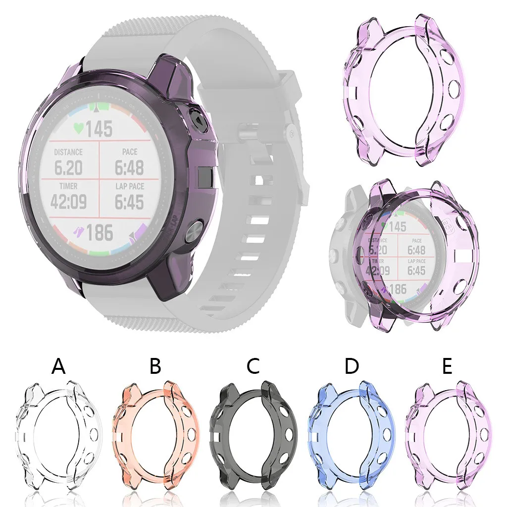 CARPRIE мягкий кристально чистый ТПУ защитный чехол для Garmin Fenix 6S ультра тонкий