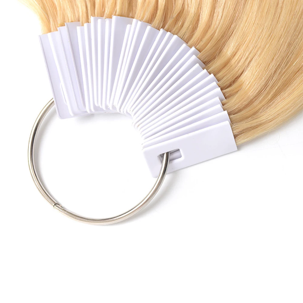 

30 Pcs Hair Color Rings Human Hair Charts Swatches Testing Color Samples For Salon Hairdresser Dyeing Practice