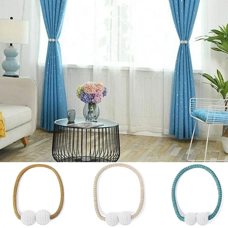 SOLEDI Window Magnet Curtain Buckle Clip Curtains Holder 1pcs Beautiful Party Gift Magnetic Tieback Creative | Дом и сад