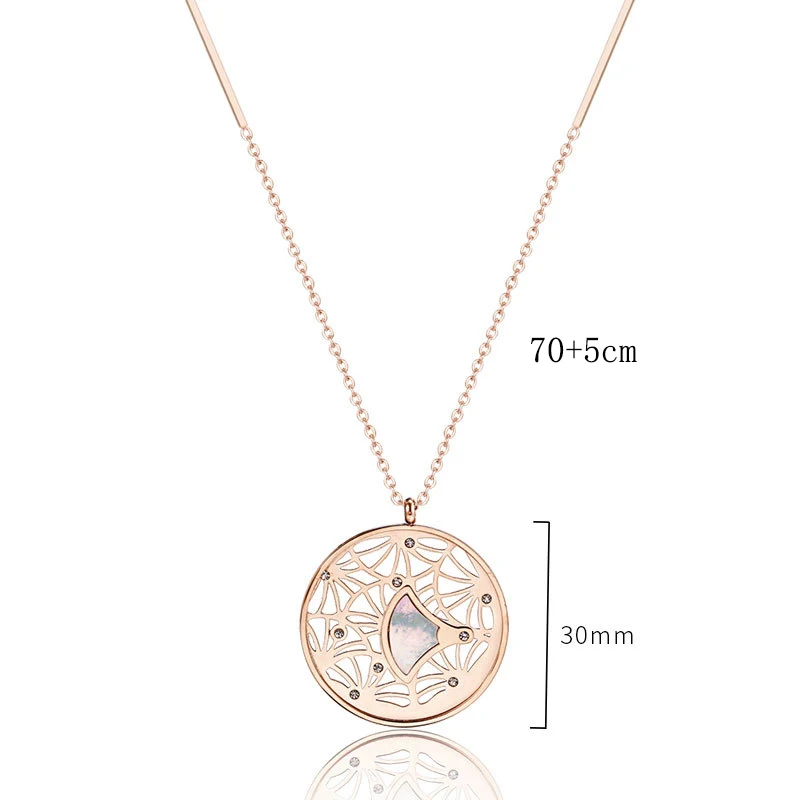 Женское Ожерелье свитер из нержавеющей стали ожерелье с буквами и кубическим