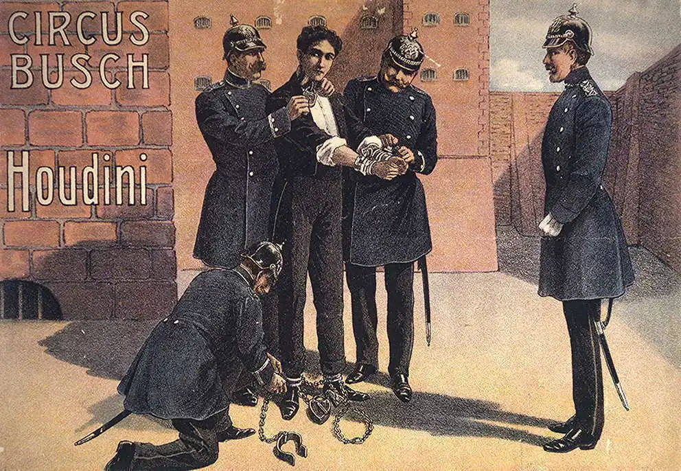 

Circus Houdini LARGE METAL TIN SIGN POSTER WALL PLAQUE