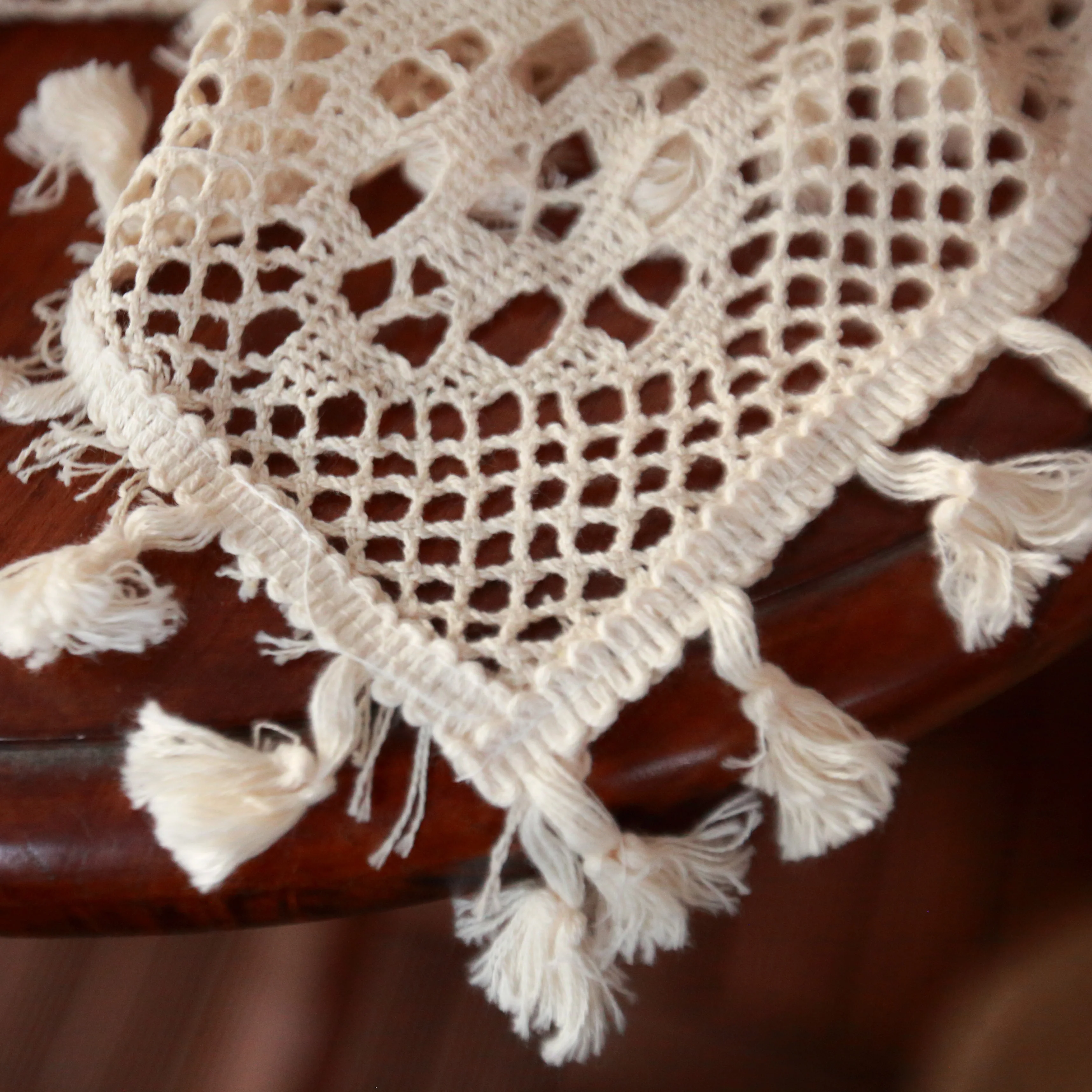 Винтажная скатерть хлопковый крючком чехол ткань для чайного столика столовой