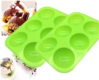 2pcs chocolate mold silicone mold baking mold for making hot chocolate bomb cake jelly dome mousse bakery accessories