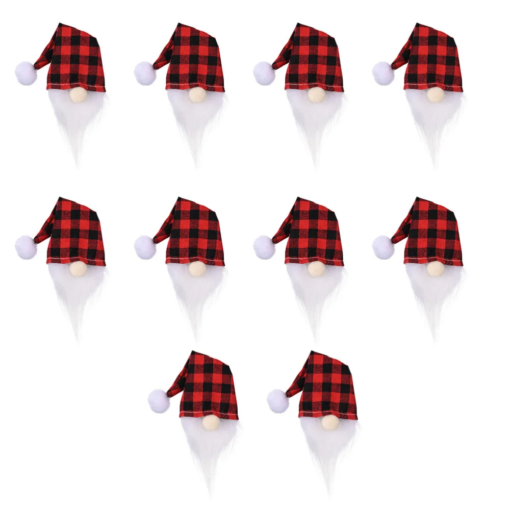 

10pcs Creative Festival Ornament Props Christmas Style Bottle Covers