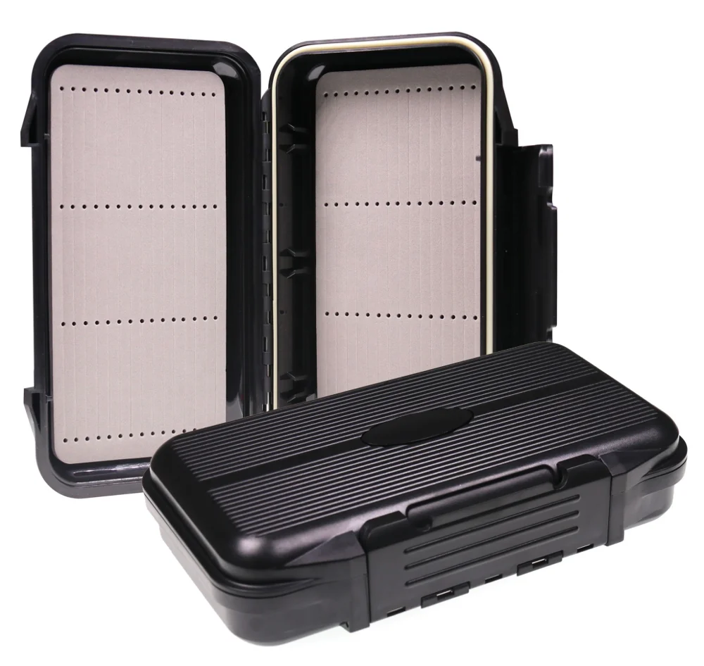 

1pc 19.7*11.2cm Porket Streamer Fly Box Waterproof Sturdy Engineer Fishing Box Case With Waterproof Silicone Linear Inside