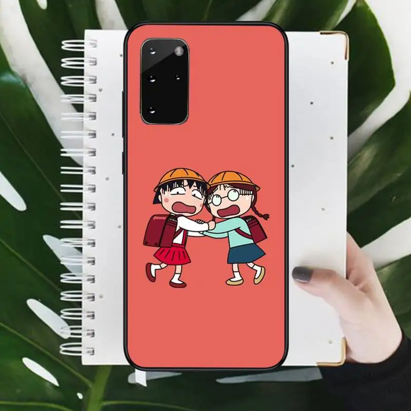 

Japan Anime Chibi Maruko Phone Case For Samsung galaxy S 9 10 20 A 10 21 30 31 40 50 51 71 s note 20 j 4 2018 plus