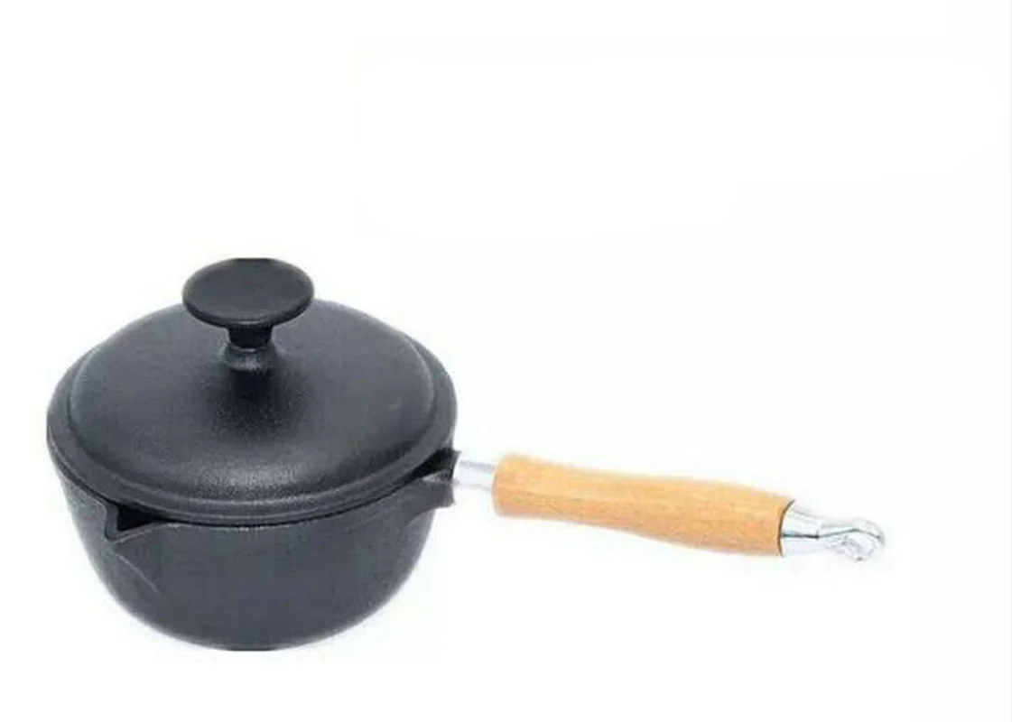 Чугунная молочная кастрюля Детская пищевая добавка небольшая железная с