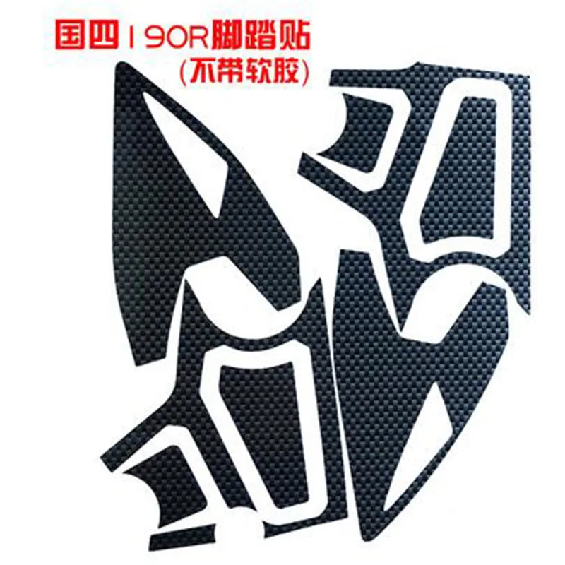 

A Set Motorbike Tank Pad Carbon Fibre for Honda CB190R Motorcycle Gas Fuel Tank Traction Pad Sticker Side Grip Protector Decals