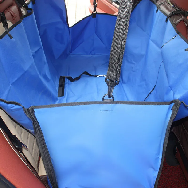 売却 犬のキャリア防水リアバックペットプロテクター安全ベルトtransportinペロ犬のカーシートカバーマットハンモック