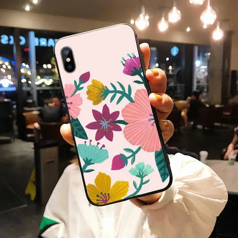 

Beautiful flower high quality Phone Case for iPhone 11 12 mini pro XS MAX 8 7 6 6S Plus X 5S SE 2020 XR shell