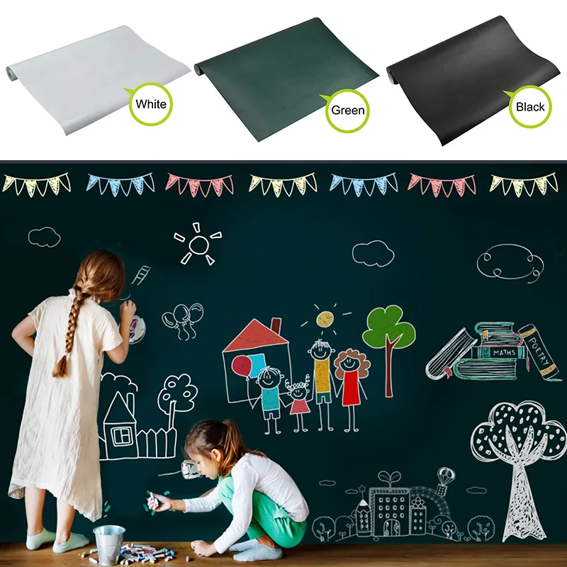 

Environmentally friendly thickened PVC blackboard wall stickers whiteboard stickers graffiti wallpaper self-adhesive