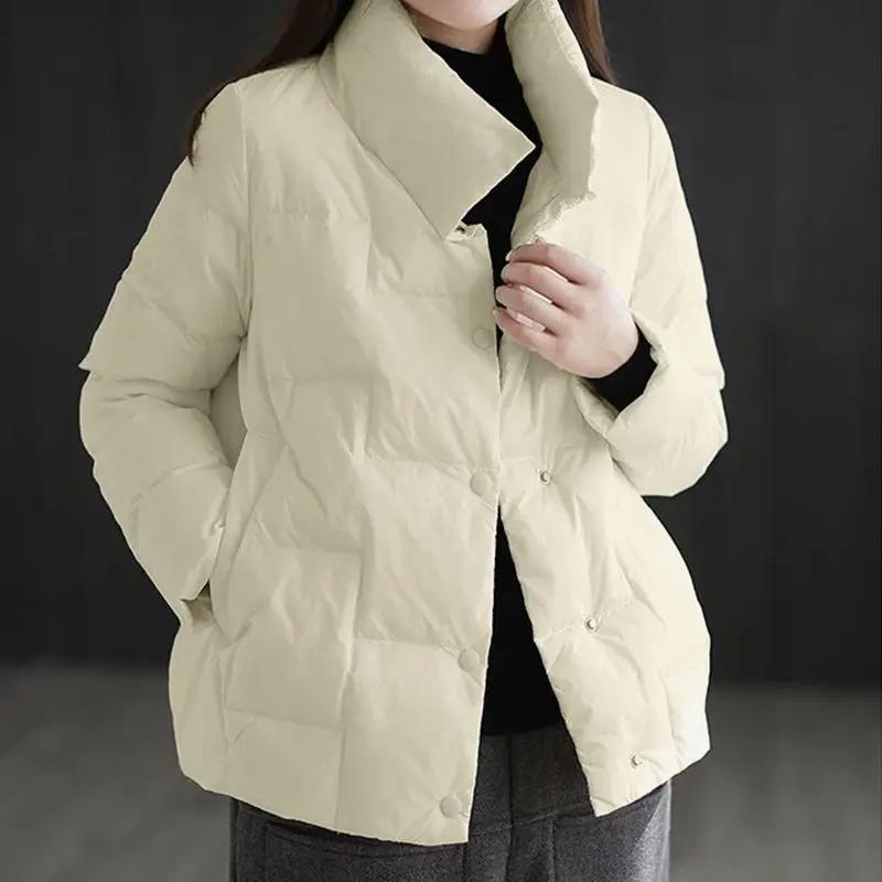 Cotton-padded jacket women's short 2021 Korean winter new  cotton-padded jacket student padded jacket light and thin