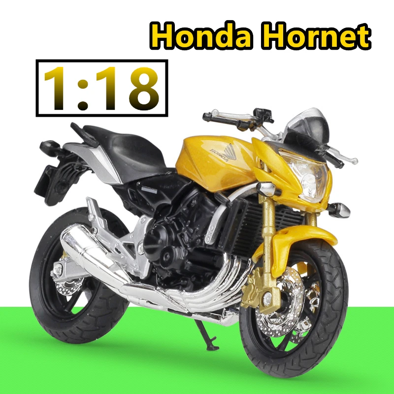 WELLY 1:18 HONDA Hornet литая под давлением модель мотоцикла из сплава игрушка для детей подарок на день рождения коллекция игрушек