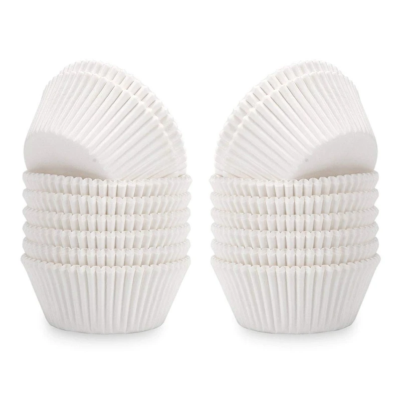 Белые стандартные Формы для кексов жиростойкие бумажные формы выпечки 400