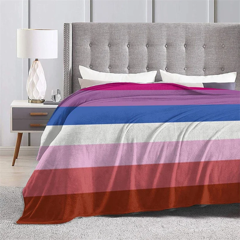 

Pride Bi Lesbian Navajo Cubre Camara Green Throw Blanket 3D Print On Demand Sherpa Super Comfortable For Sofa Thin Quilt