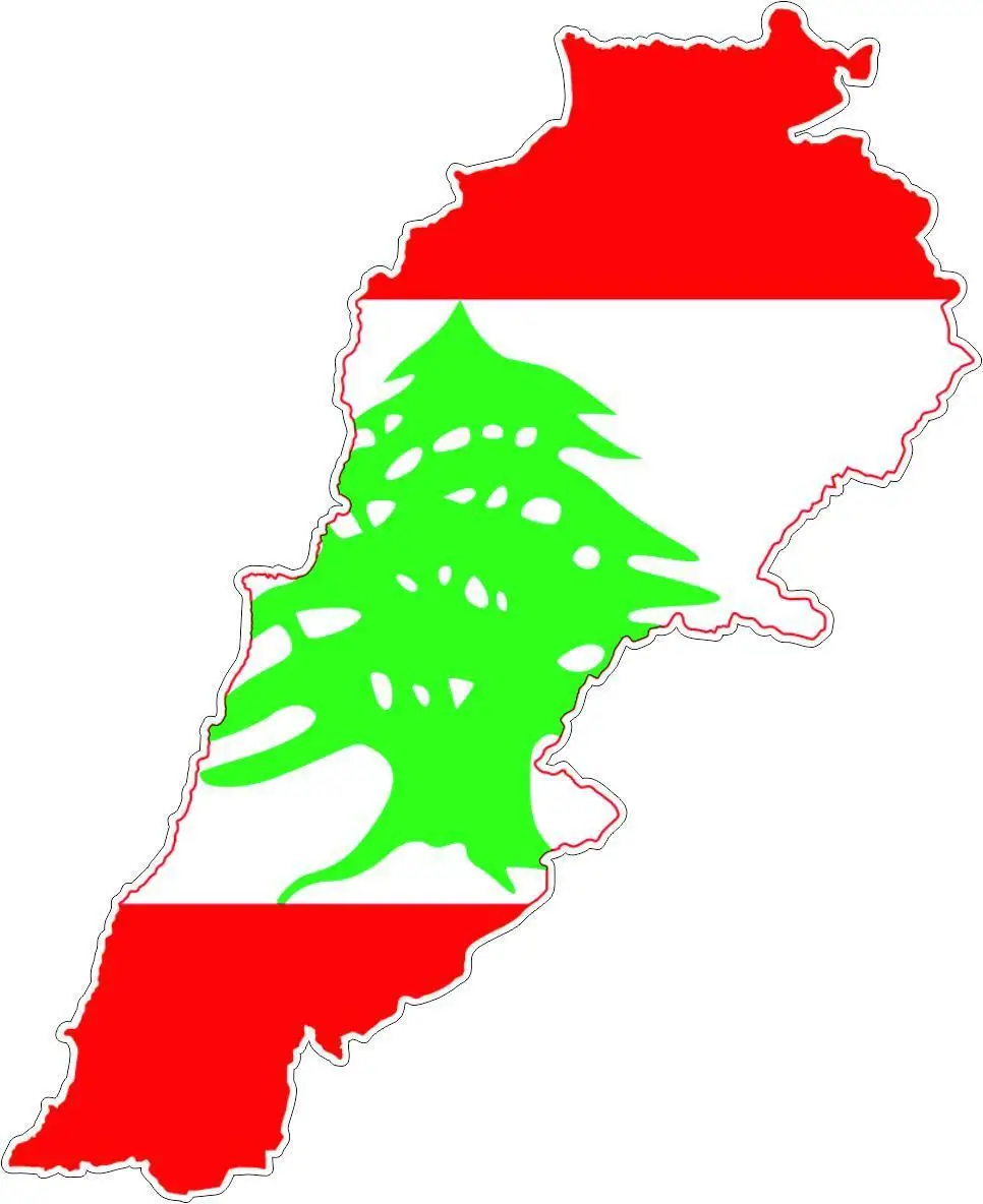 

Sticker Car Moto Map Flag Vinyl Outside Wall Decal Macbbook Lebanon