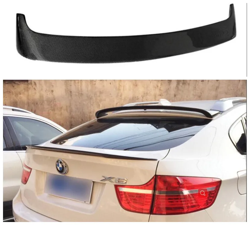 

High quality Carbon Fiber Car Rear Trunk Lip Spoiler Wing Fits For bmw x series 2008 2009 2010 2011 2012 2013 x6 e71