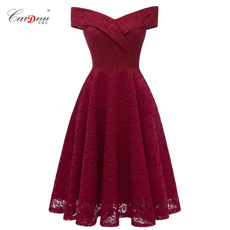 CD 1610 # фиолетовые короткие кружевные платья подружки невесты с вырезом лодочкой