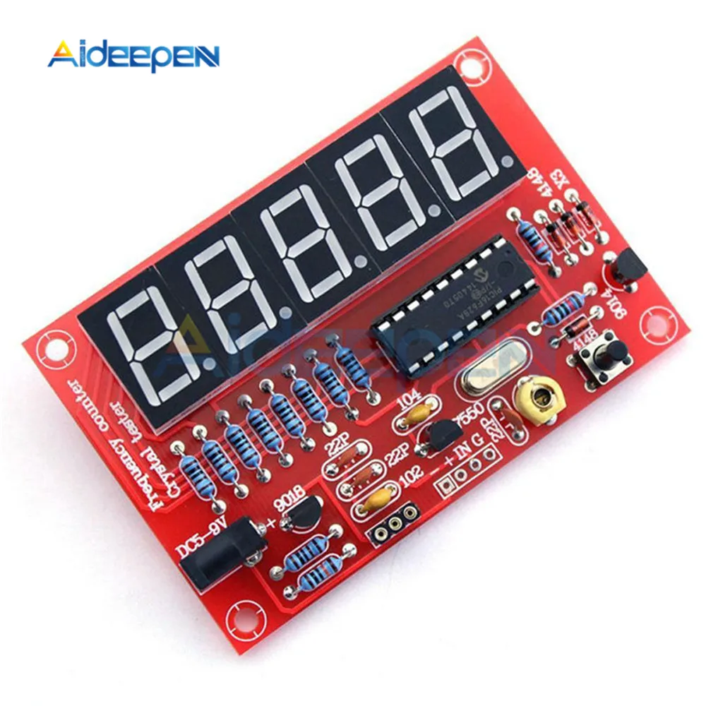 DIY Наборы RF с украшением в виде кристаллов частота генератора счетчик 1Hz-50 МГц программируемый цифровой светодиодный Кристалл метр тестер 5V Питание