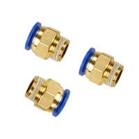 5pcs pc6 pneumatic coupling quick connector blue 4 m5 01 02 03 04 male 14 12 18 38 compression hose pipe coupling