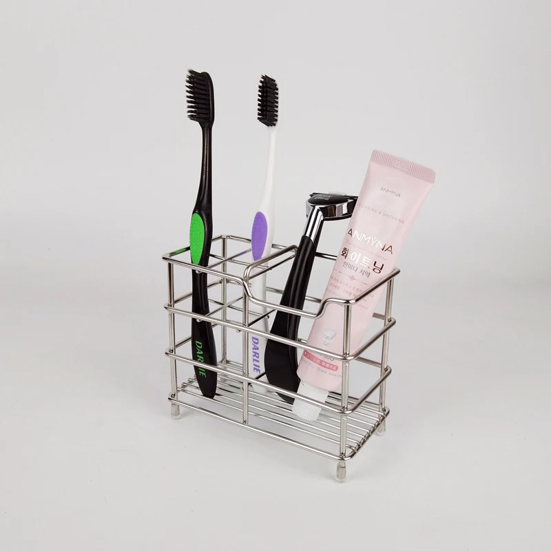 

ToothbrushToothpaste Holders Stainless Steel Bathroom Accessories Organizers Electronic Toothbrush Holder Storage