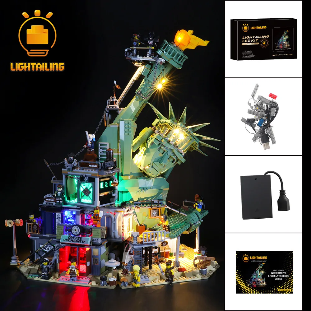 

Комплект светодиодного освещения для 70840 г., добро пожаловать в апокалипсибург, игрушечные блоки, световой набор, совместимый с 15014/ SY1276/11252