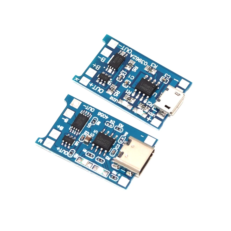 1A lithium battery charging protection integrated board TP4056 18650 lithium battery charging board MICRO USB