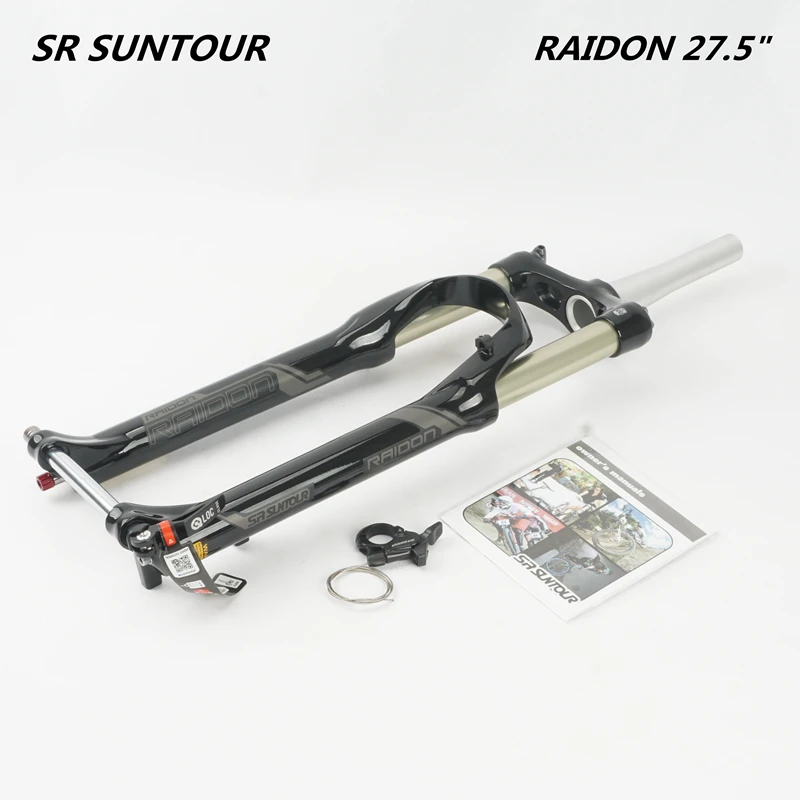 SR SUNTOUR RAIDON Boost 15*110 сквозная ось Велосипедная вилка 27 5 дюйма 130 мм дорожный горный