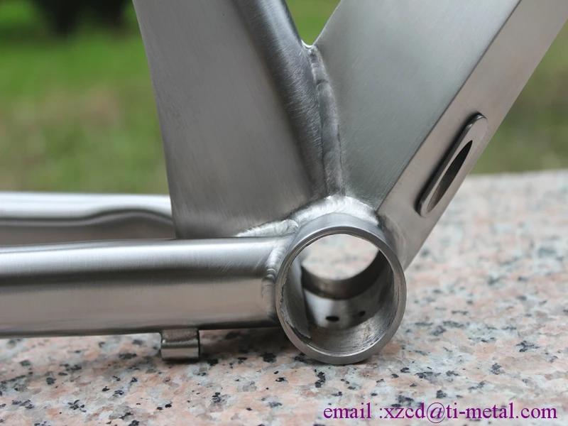 titanium TT bicycle frame with normal head tube and breeze dropouts BSA thread BB shell | Спорт и развлечения