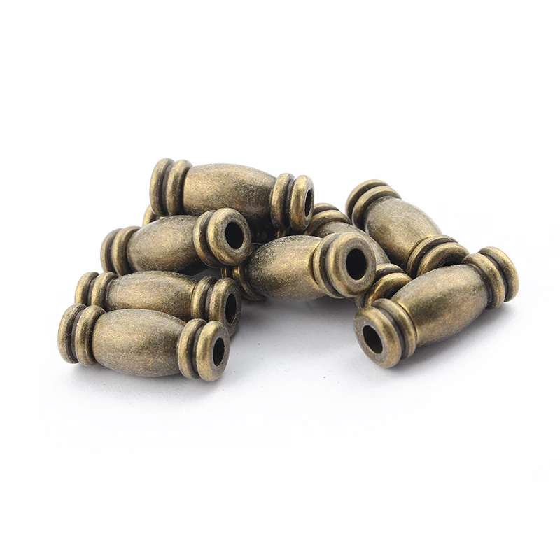 10 шт. античные серебряные/Бронзовые колпачки с магнитными застежками для 3 4 5 6 мм