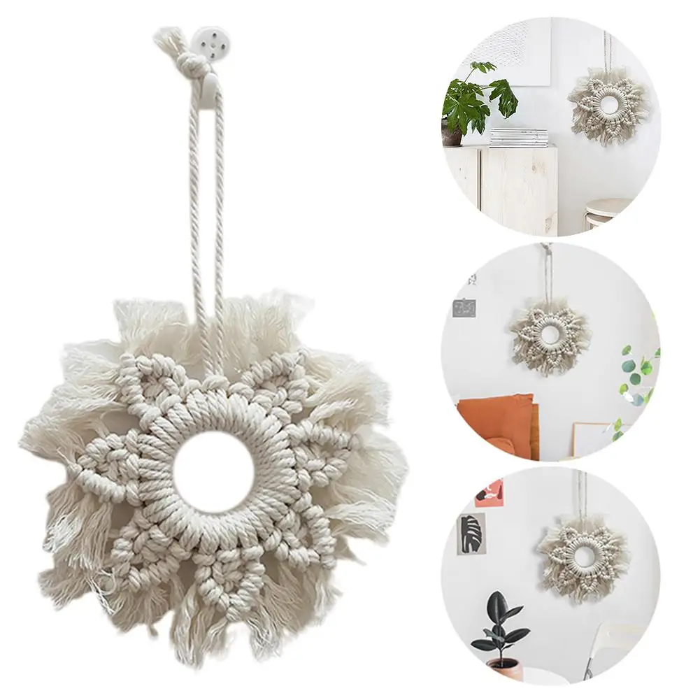 Настенный гобелен в скандинавском стиле ручная работа виде пентаграммы богемное