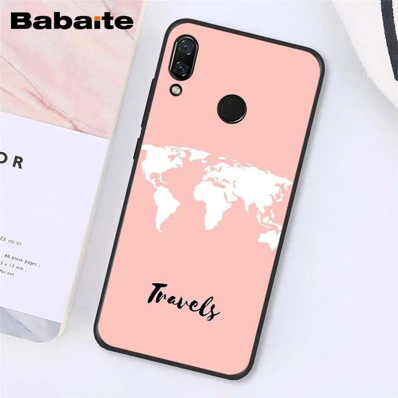 A7 Babaite карта мира путешествия просто пойти чехол для телефона для Xiaomi Redmi8 4X 6A S2 Go Redmi 5 5Plus Note4 5 7 Note8Pro - Цвет: A7