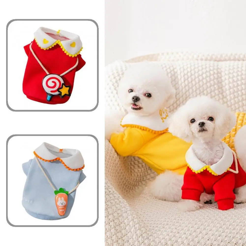 

Pet Supplies Stylish Pet Winter Two-legged Clothing Fashion Dog Sweater Lapel Design for Outdoor