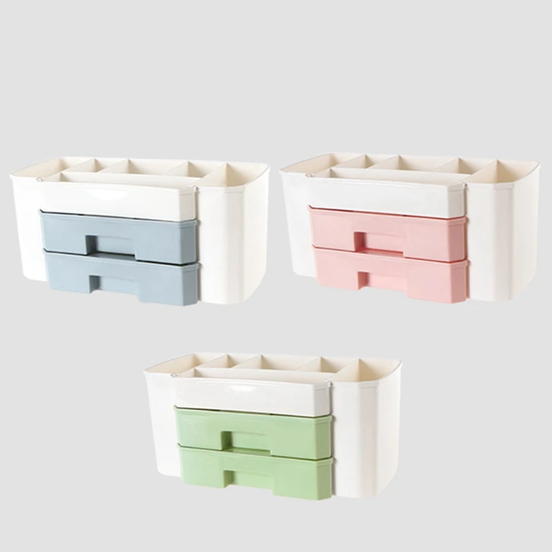 Большой Вместительный Настольный органайзер для макияжа легкий Ящик хранения