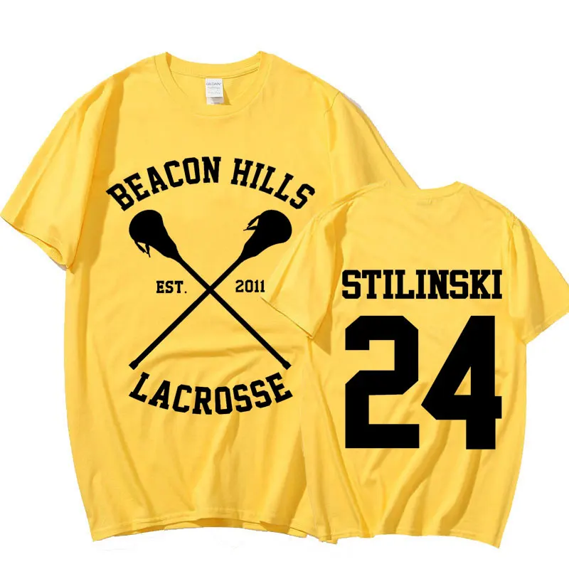 Мужская футболка Teen Wolf Stilinski 24 Lahey McCall футболки свитшот с принтом мужские топы в