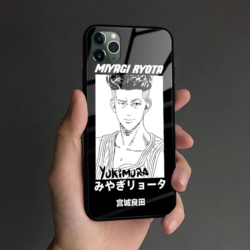 Стеклянный чехол Ryota Miyagi Slam Dunk для iPhone 6s 7 8 x xr xs 11 pro max Samsung S note 9 10 20 Plus | Мобильные