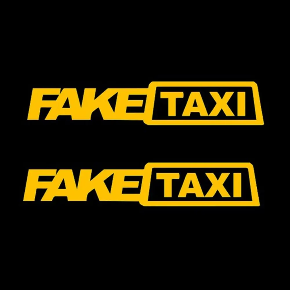 Наклейки на автомобиль с имитацией такси забавные светоотражающие наклейки окно