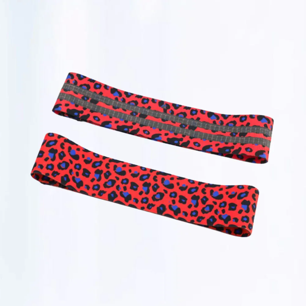 

1Pc Exercise Resistance Belt Strength Training Stretch Belt Elastic Band Exercise Strap for Home Gym(Leopard Orange)