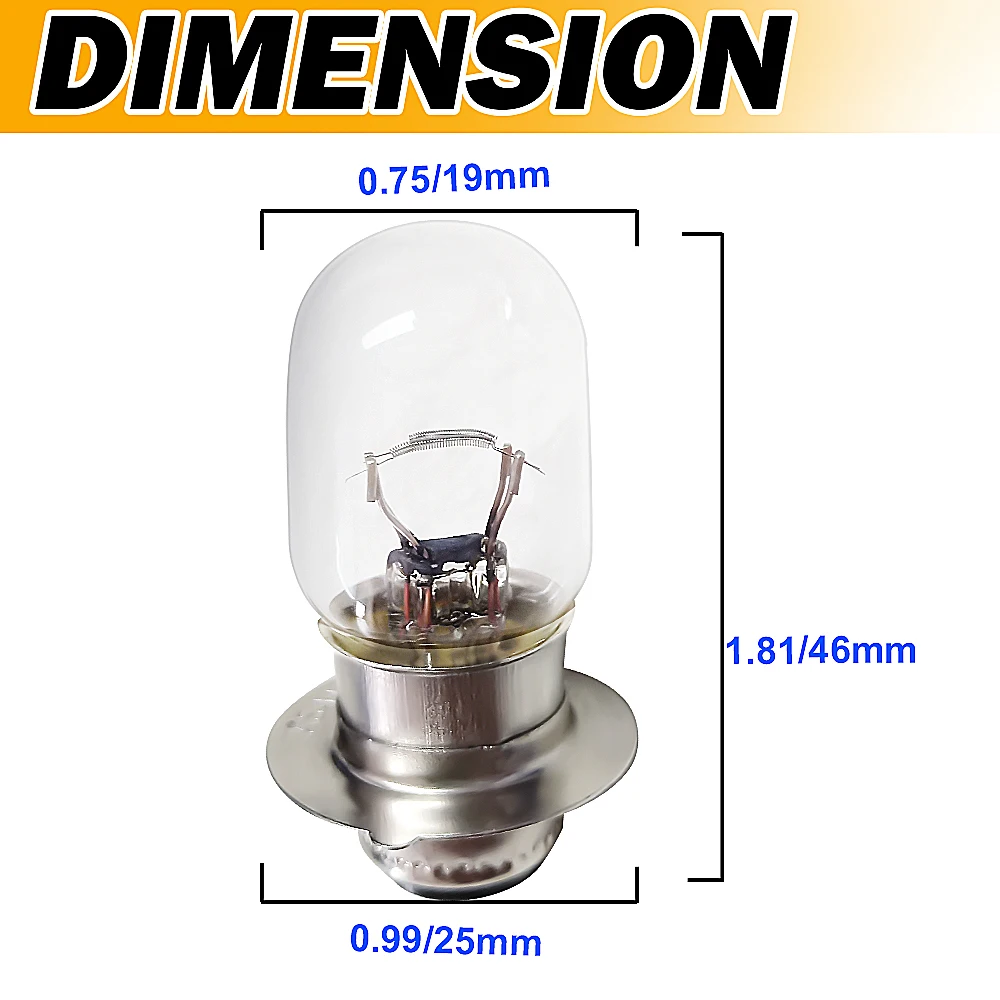 1 предмет T19 P15D 25 мотоциклы фара прозрачный двигатель лампы 12V 35/35 Вт двойной нитью